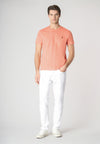 T-shirt a maniche corte in cotone melange premium quality con logo