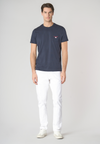 T-shirt a maniche corte in cotone con taschino sul petto