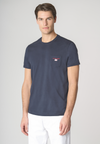 T-shirt a maniche corte in cotone con taschino sul petto