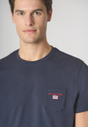 T-shirt a maniche corte in cotone con taschino sul petto