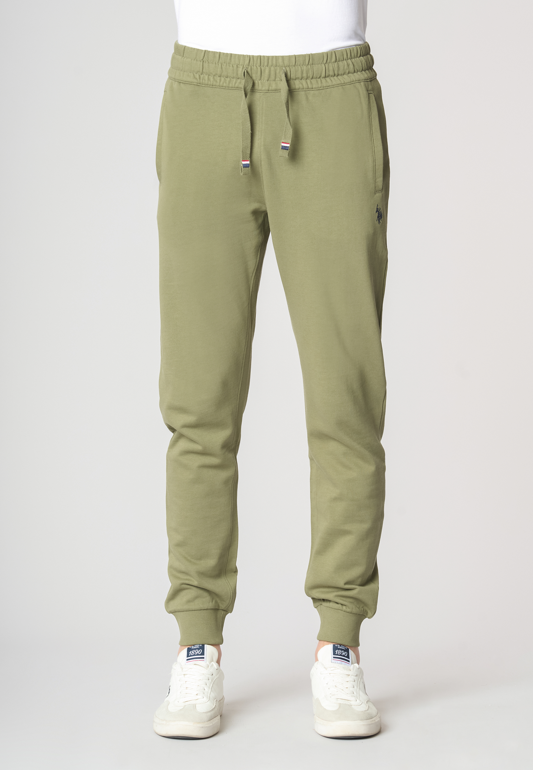 Pantalone sportivo in cotone con logo