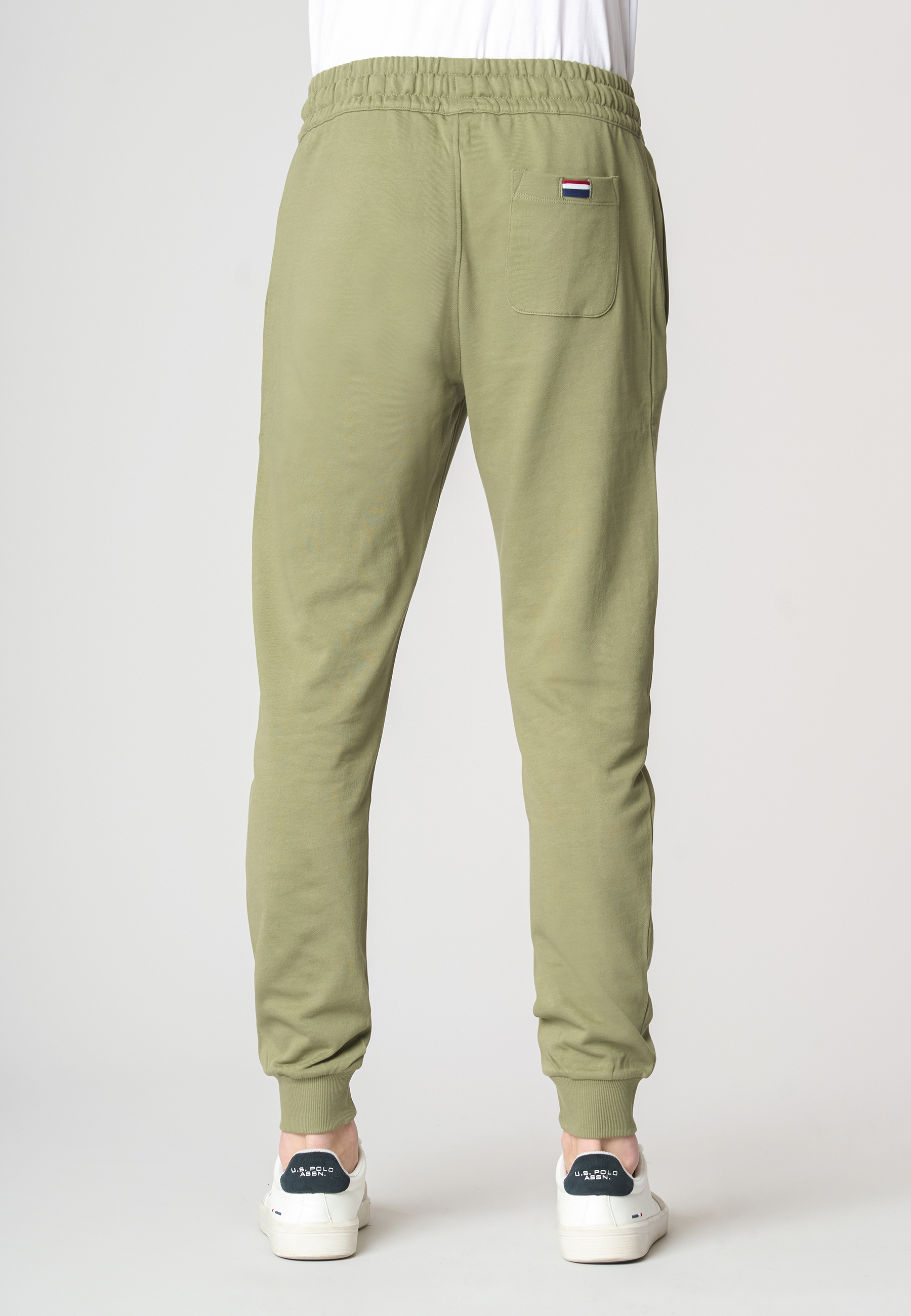Pantalone sportivo in cotone con logo
