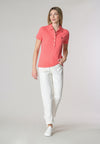 Polo a maniche corte in cotone micropiquet stretch