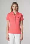 Polo a maniche corte in cotone micropiquet stretch