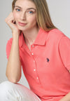 Polo a maniche corte in cotone micropiquet stretch