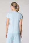T-shirt con scollo a V a maniche corte in cotone light jersey.