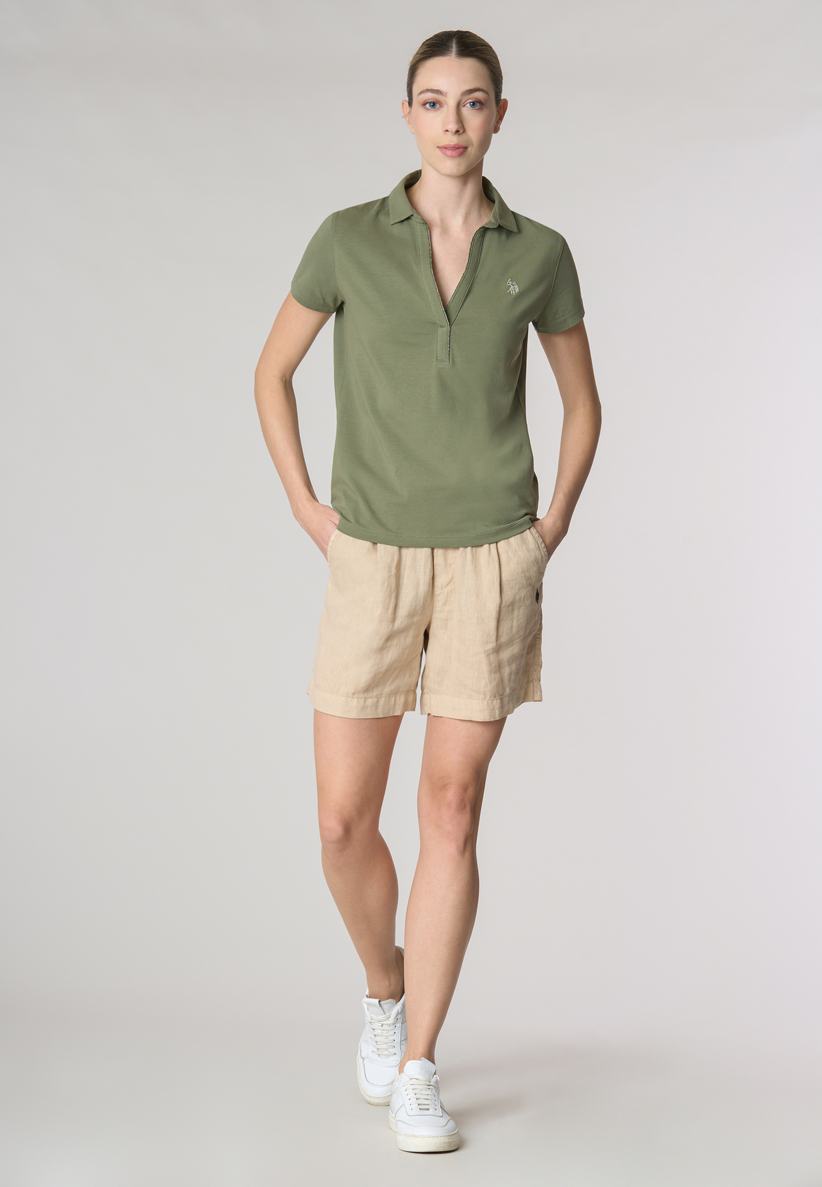 Pantalone corto in lino