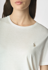 T-shirt girocollo a maniche corte in misto cotone e viscosa premium quality