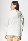 Felpa french terry con cappuccio in cotone light stretch