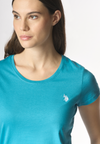 T-shirt girocollo a maniche corte in cotone light jersey
