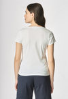 T-shirt con scollo a V a maniche corte in cotone light jersey.
