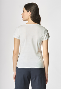 T-shirt con scollo a V a maniche corte in cotone light jersey.