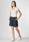 T-shirt con scollo a V a maniche corte in cotone light jersey.
