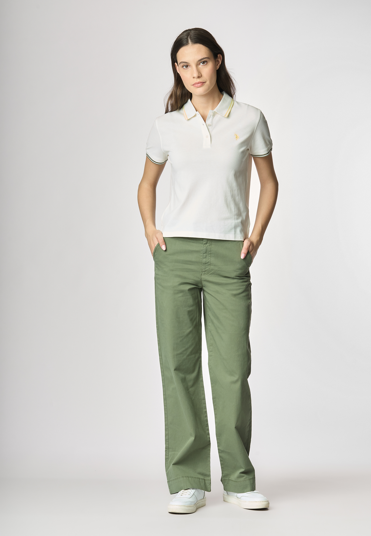 Polo a maniche corte vestibilità regular in cotone micropiquet stretch