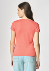 T-shirt con scollo a V a maniche corte in cotone light jersey.