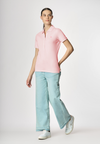 Polo a maniche corte in cotone micropiquet stretch