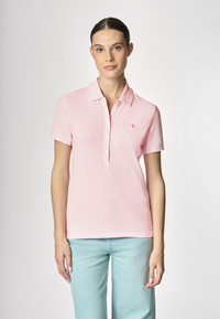 Polo a maniche corte in cotone micropiquet stretch