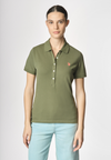 Polo shirt a maniche corte in cotone micropiquet stretch