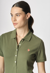 Polo shirt a maniche corte in cotone micropiquet stretch