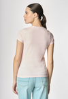 T-shirt con scollo a V a maniche corte in cotone light jersey.