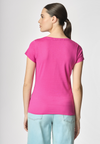 T-shirt con scollo a V a maniche corte in cotone light jersey.