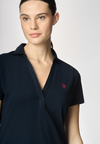Abito a maniche corte in cotone stretch