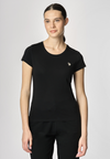 T-shirt girocollo a maniche corte in cotone light jersey