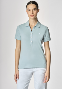 Polo a maniche corte in cotone micropiquet stretch