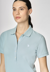 Polo a maniche corte in cotone micropiquet stretch
