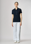 Polo shirt a maniche corte in cotone micropiquet stretch