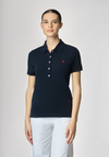 Polo shirt a maniche corte in cotone micropiquet stretch