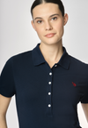 Polo shirt a maniche corte in cotone micropiquet stretch