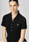 Polo a maniche corte in cotone micropiquet stretch