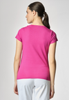 T-shirt girocollo a maniche corte in cotone light jersey
