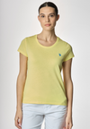 T-shirt girocollo a maniche corte in cotone light jersey