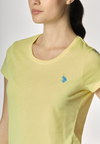 T-shirt girocollo a maniche corte in cotone light jersey