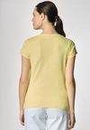 T-shirt girocollo a maniche corte in cotone light jersey