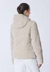 Giacca in velluto stretch con cappuccio