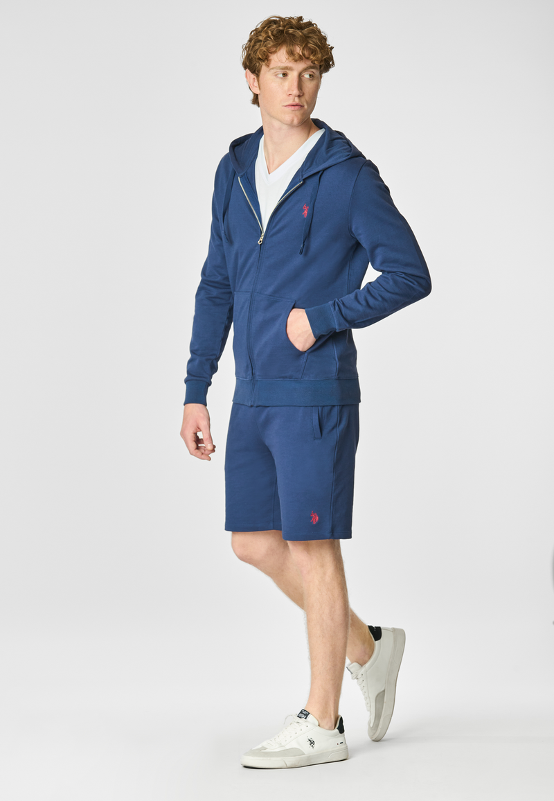 Pantaloni sportivi corti in cotone con logo