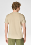 T-shirt a maniche corte in cotone stretch con logo