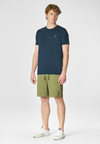 T-shirt a maniche corte in cotone stretch con logo