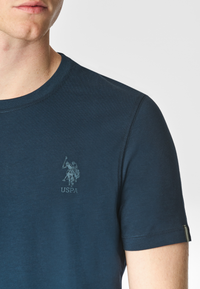 T-shirt a maniche corte in cotone stretch con logo