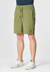 Pantaloni sportivi corti in cotone con logo