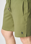 Pantaloni sportivi corti in cotone con logo