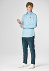 Camicia in cotone stretch popeline slim fit con logo
