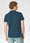 Polo a maniche corte in cotone piquet con sottocolletto colorato e logo