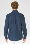 Camicia in cotone popeline regular fit con logo