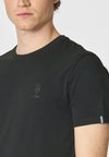 T-shirt a maniche corte in cotone stretch con logo