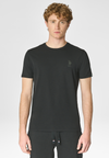 T-shirt a maniche corte in cotone stretch con logo