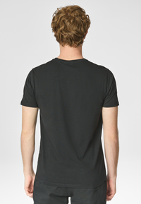 T-shirt a maniche corte in cotone stretch con logo